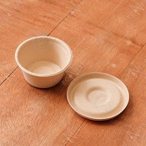 Bagasse Eco Sauce Cup w/ Lid (55ml)
